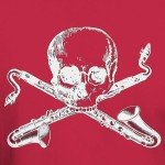 Bass Clarinet Pirate Graphic Men's T-Shirt