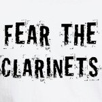 Fear the Clarinet Men's Casual White T-Shirt