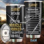 20oz Stainless Steel Clarinet Insulated Tumbler