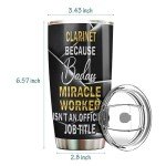 20oz Stainless Steel Clarinet Insulated Tumbler