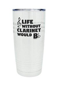 Music Travel Mug: Life Without Clarinet Is Flat