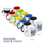 Two-Tone Blue Clarinet Mug - 11 oz