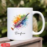 Personalized Clarinet Travel Mug for Musicians