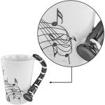 Clarinet Guitar Coffee Mug - White Ceramic