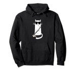 Cool Cat Bass Clarinet Hoodie for Music Lovers