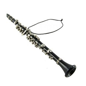 Miniature Realistic Clarinet Musical Ornament