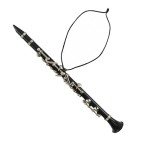 Miniature Realistic Clarinet Musical Ornament