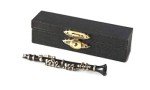 Miniature Clarinet 1/12 Scale with Black Case