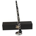 Miniature Clarinet with Stand and Case Ornament