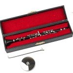 Miniature Clarinet with Stand and Case Ornament