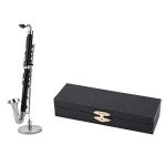Miniature Bass Clarinet Model for Home Decor