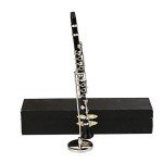 Miniature Clarinet with Stand and Case Ornament