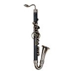 Mini Bass Clarinet Replica Magnet - Black