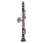 Mini Classic Black Clarinet Tabletop Decor Piece