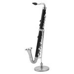 Miniature Black Ebonite Clarinet Ornament for Beginners