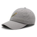 Light Gray Embroidered Music Dad Hat for Clarinet
