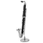 Miniature Black Ebonite Clarinet Ornament for Beginners