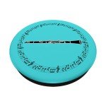 Aqua Music Notes PopGrip for Clarinet Players