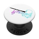 Colorful Watercolor Clarinet PopSockets Phone Grip