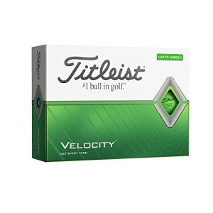 Titleist Velocity Matte Green Golf Balls - Dozen Pack