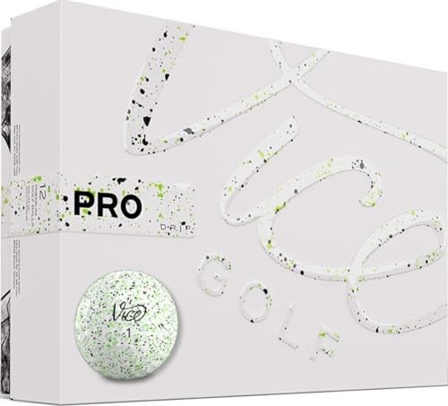 VICE Pro Drip Golf Balls - Lime/Black