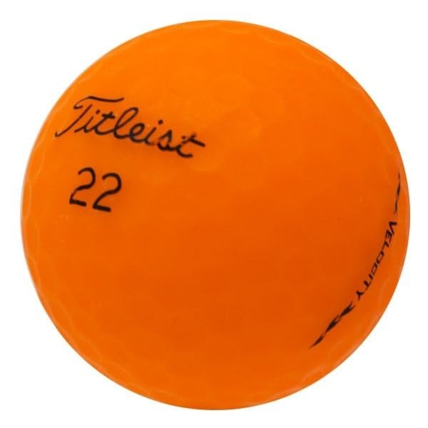12 Titleist Velocity Matte Orange Golf Balls
