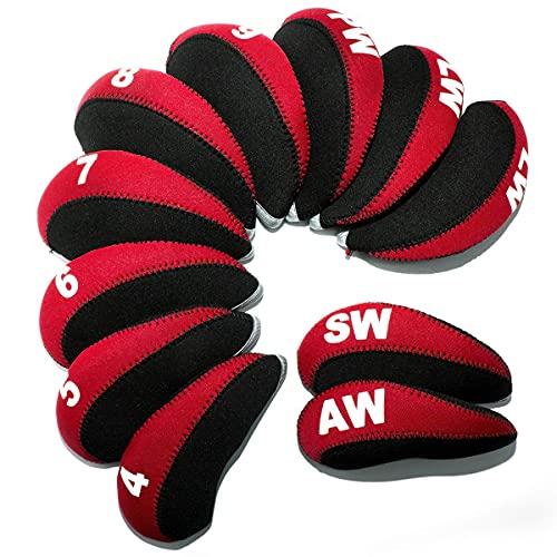 11-Piece Golf Iron Headcovers Set - Fits Major Brands