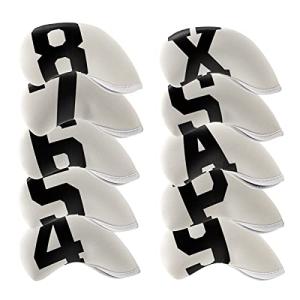 Neoprene Iron Headcovers Set - 10 Pieces - White