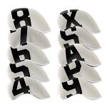 Neoprene Iron Headcovers Set - 10 Pieces - White