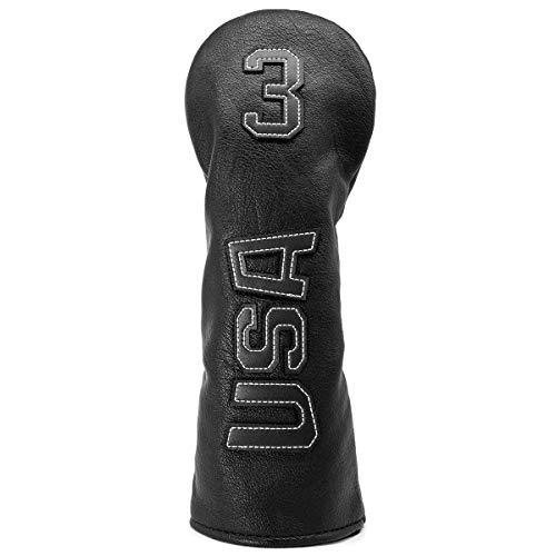 Barudan Golf Fairway Wood Head Covers - Black