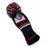 Knit Golf Pom Pom Hybrid Headcover with Tag