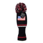 Knit Golf Pom Pom Hybrid Headcover with Tag