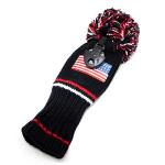 Knit Golf Pom Pom Hybrid Headcover with Tag