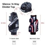 ASK ECHO Golf Cart Bag with 14-Way Divider