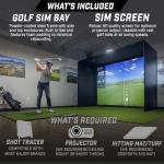 GoSports 10x8 ft Golf Simulator Enclosure Kit