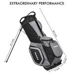 Henoty Lightweight Golf Stand Bag with 14 Dividers