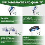 Kids Golf Club Set - 6 Pieces for Ages 9-12