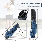 Lightweight Portable Golf Stand Bag with 4 Pockets