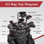 Founders Club Premium 14-Way Cart Bag - G3 Black