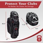 Founders Club Premium 14-Way Cart Bag - G3 Black