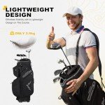 UNIHIMAL 15-Way Golf Cart Bag with Rain Cover