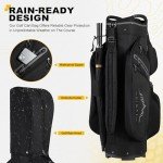UNIHIMAL 15-Way Golf Cart Bag with Rain Cover