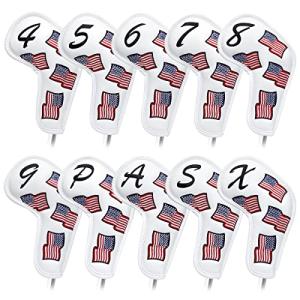 US Flag Golf Iron Covers - 10-Pack Headcovers