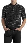 PXG Men's Cactus Print Comfort Fit Polo Black