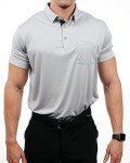 Cool Gray Lightweight Golf Polo - X-Large