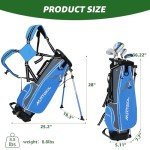 Kids Golf Club Set - 6 Pieces for Ages 9-12