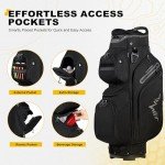 UNIHIMAL 15-Way Golf Cart Bag with Rain Cover
