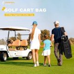 UNIHIMAL 15-Way Golf Cart Bag with Rain Cover