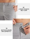 Libin Men's Lightweight Stretch Golf Pants - Light Grey
