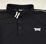 PXG Men's Black Performance Stretch Golf Polo